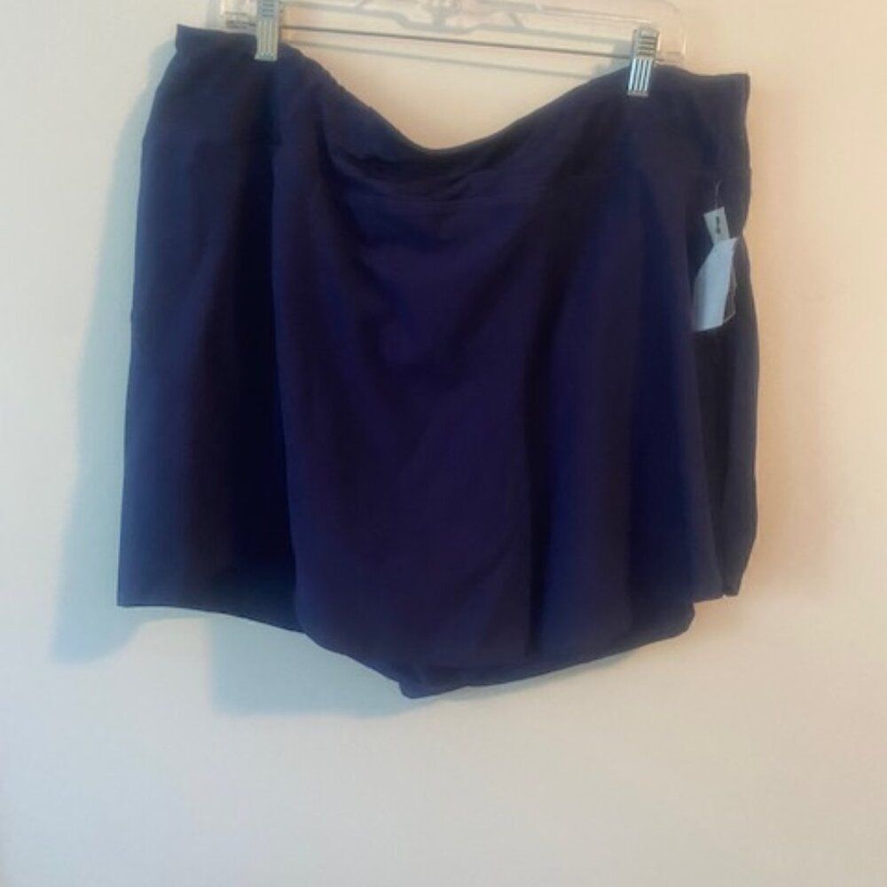Zelos Curvy Navy Fade Blue shorts, size 3X